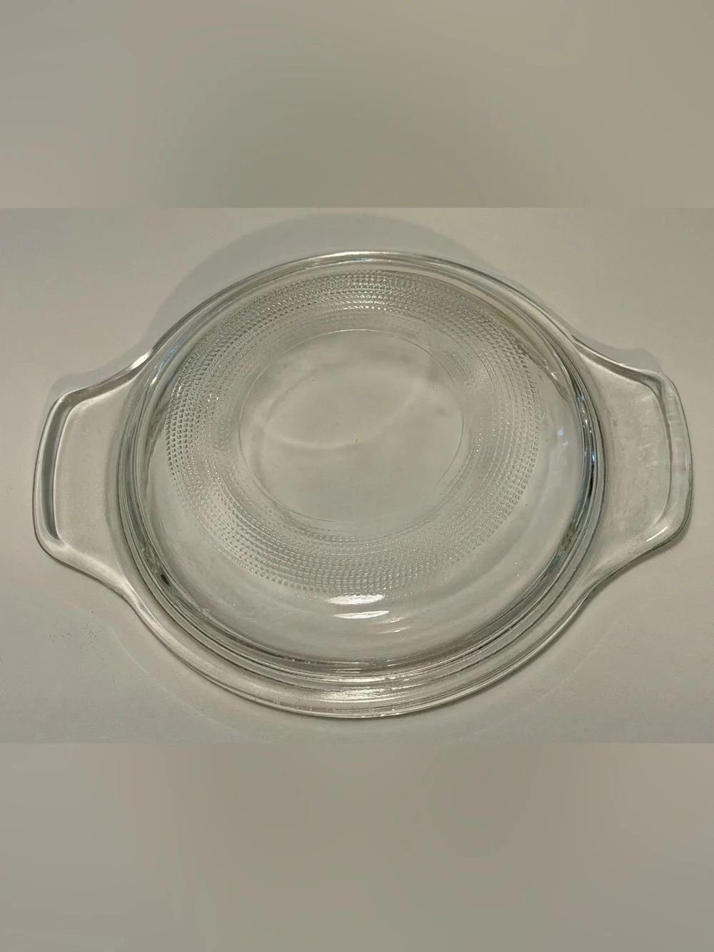 Vtg Anchor Hocking Fire-King Cornflower Milk Glass Casserole Dish w/ Lid Retro